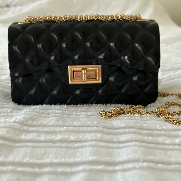 Handbags - Black and gold shoulder purse